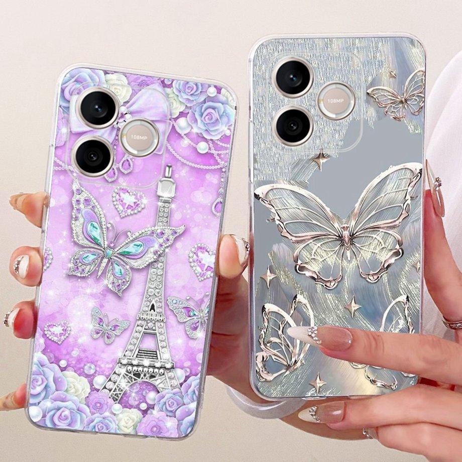 For Honor 600 Lite 500 Smart Phone Case Soft Clear Silicone Back Cover Butterfly Dragon Cat Floral Painting Funda Honor 600 Capa
