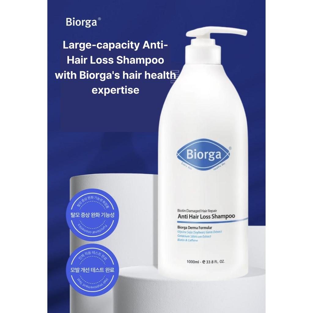 BIORGA Biotin Anti-Hair Loss Shampoo / Glycine Treatment 1000ml