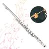 Flute Silver Sterling Beginner Children Adult Professional Test Playing Musical Instruments