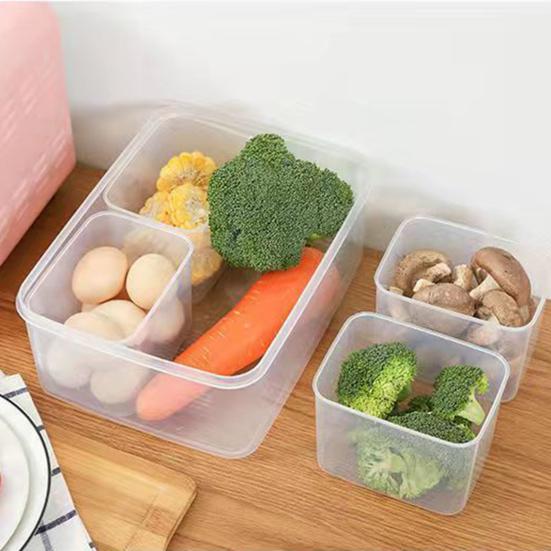 Divided Serving Tray Container with 4 Removable Compartments Food Grade BPA Free Heat-Resistant