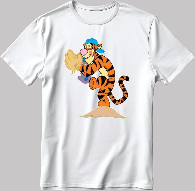 The Winnie Pool And Friends Tigers V2 White T Shirt S