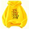 Funny Cartoon Cat with Flower Hoodie Kids Cat Children's Sweatshirt Hoody for Boys Girls Casual Hoodies Spring Clothes