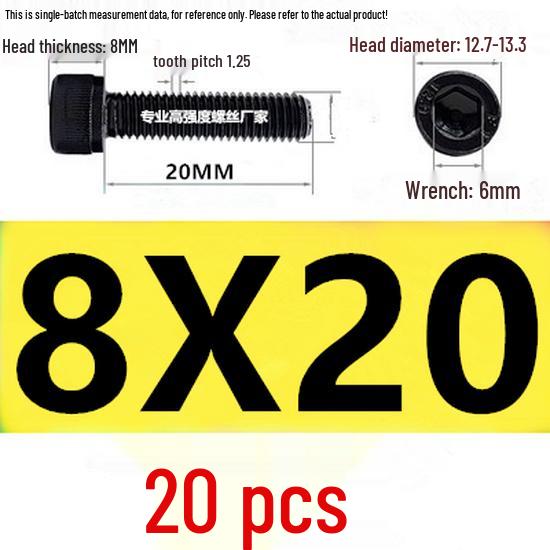 High-Strength Grade 12.9 Internal Hex Head Screws M1.4-M20