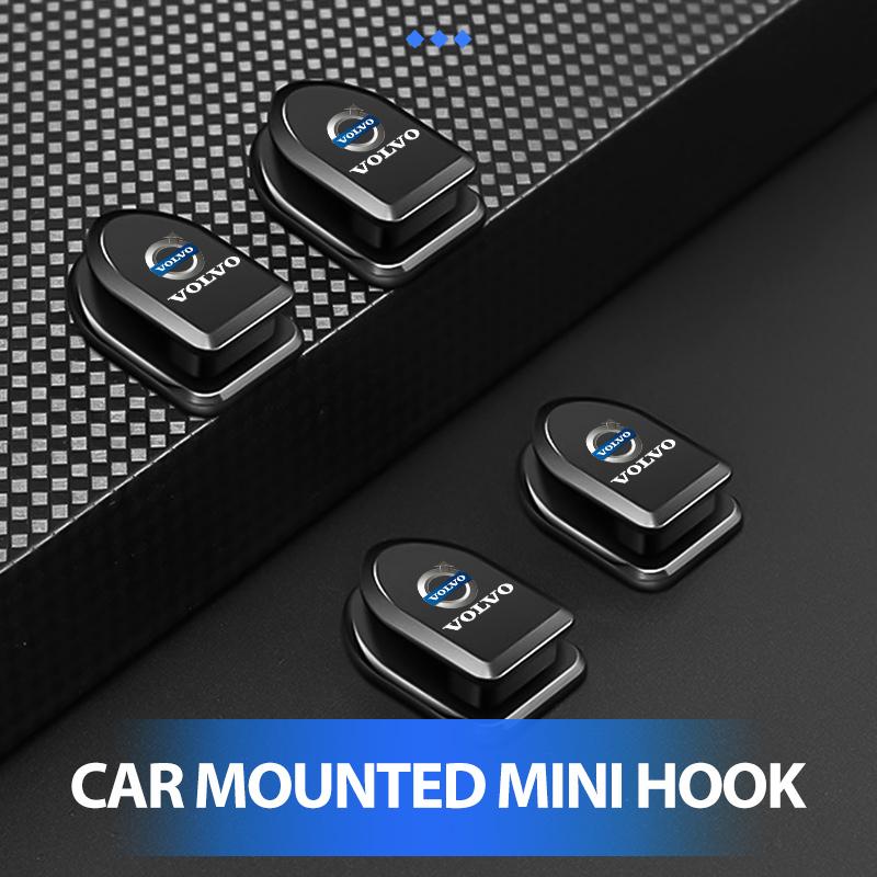 awqtn1 For Volvo Car Rear Seat Back Hooks Headrest Hanger Clip Accessories V50 S60 XC60 S40 XC40 XC90 V70 XC70 C30 V40 V60
