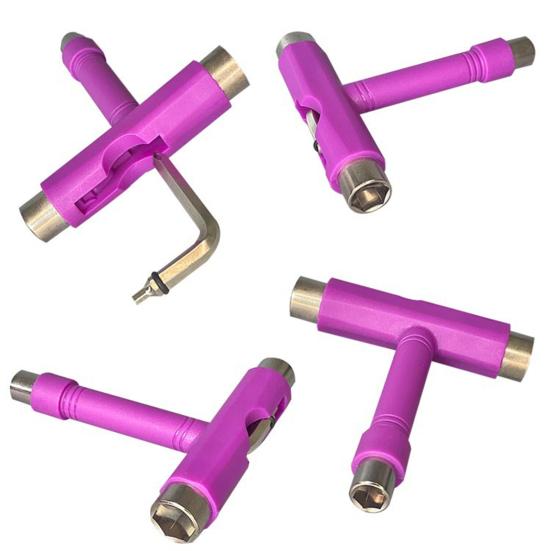 Skateboard-Schraubenschlüssel, multifunktionaler T-Typ L-Typ-Sechskantschraubendreher, robust, tragbar, für Kinder, Skate-Werkzeuge, Skateboard-Longboard-Zubehör