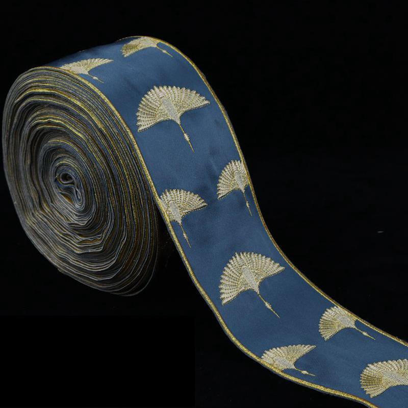 

1 метр ретро вышитая жаккардовая лента 10 см шириной кружевная отделка занавеска диванная подушка ханьфу одежда аксессуары для одежды DIY Craft