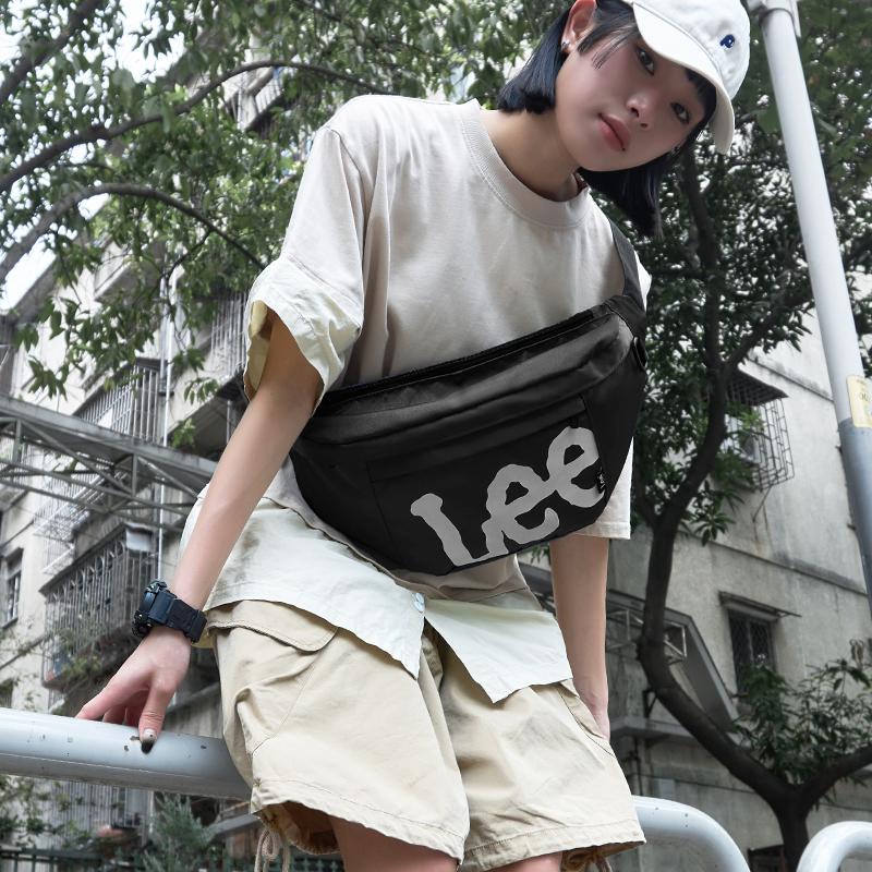 New Lee Oxford Messenger Bag, Shoulder Bag, Crossbody Bag, Sling Bag Regular Unisex Gray Blue/Black/Khaki LE230010M