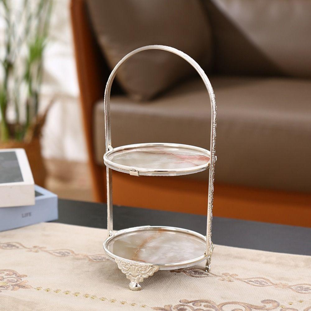 

Wrought Iron Birthday Dessert Tray Iron Art Cake Stand Luxurious Dessert Fruit Plate Dessert Table