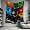 Ed Sheeran Wandteppich Ästhetisches Wandbehang Gedruckter Stoffdecke Dekorative Wandteppiche für Schlafzimmer Wohnzimmer Heimdekoration