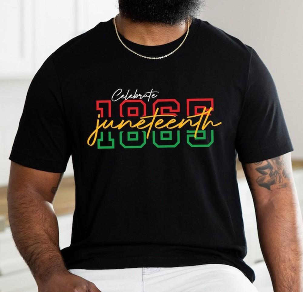 2025/Celebrate 1865 Juneteenth Shirt, Afro Woman Shirt, Juneteenth Shirt, Freedo Unisex T-Shirt M