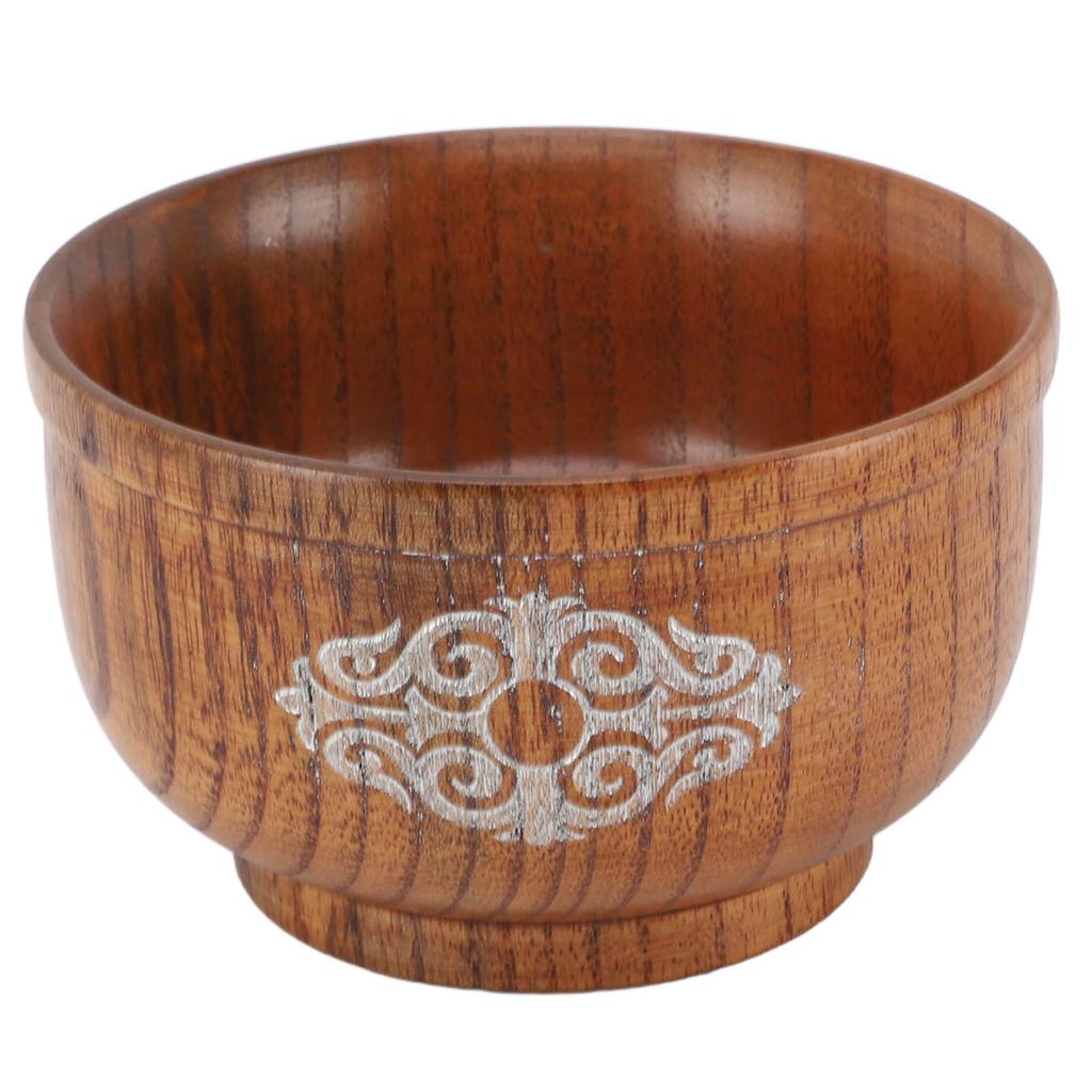 Bol lemn Jujuba acru   Anti-opărire   Bol de orez pentru mâncare ceai cu lapte supă