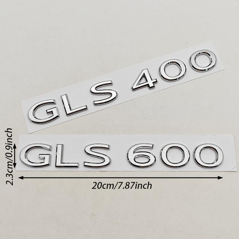 For Mercedes Benz GLS Class GLS400 GLS480 GLS600 Trunk Letter Emblem Badge Logo Car Styling Sticker Accessories Replacement