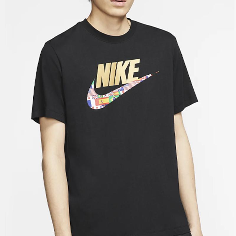 Nike Classic National Emblem Print Short Sleeve T-Shirt Men Tops Black CT6551-010