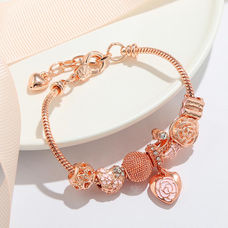 Matching Multi-Element Charms Beaded Bracelet For Women Daily Wear Party Accessories Gift Jewelry