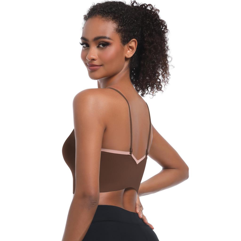 Beautiful Back Top One Cup Seamless Sports Bra Running Fitness Yoga Bra For Women