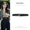 Pin Buckle Belt Women'S Simple Smooth Suit Jeans Decoration High-End Wind Belt Women
