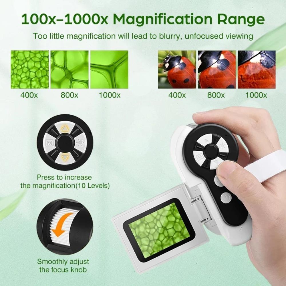 

Портативный ручной микроскоп 2 ЖК-экран карманный микроскоп ручной цифровой микроскоп для детей