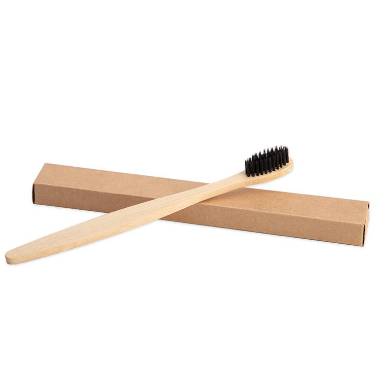 High Quality Eco-Friendly Natural Biodegradable Charcoal Bamboo Toothbrush Soft Home Use Teeth Whitening Brush