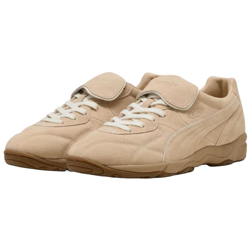 Puma × REPRESENT King Indoor Unisex Komfort Passform Fußballschuhe Braun 403454-01