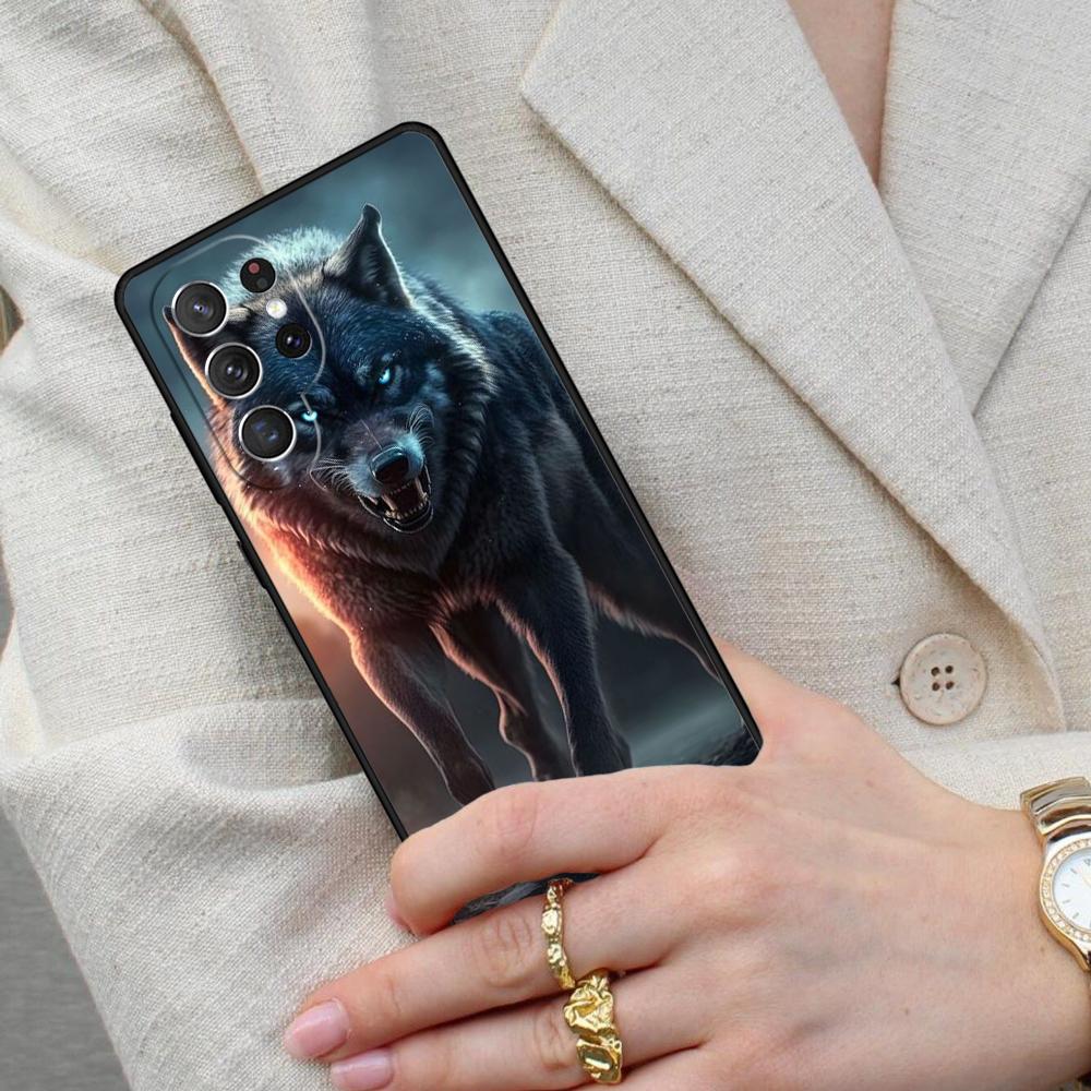 Cool Animal Wolf Cell Phone Case for Samsung Galaxy S26 Ultra S25 S24 S23 S22 S21 S20 Note10 Cover