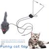Interactive Door Hanging Cat Toy with Black Mouse Teaser - Entertain and Exercise Your Cat Toy for Indoor Cats Play Supplies
