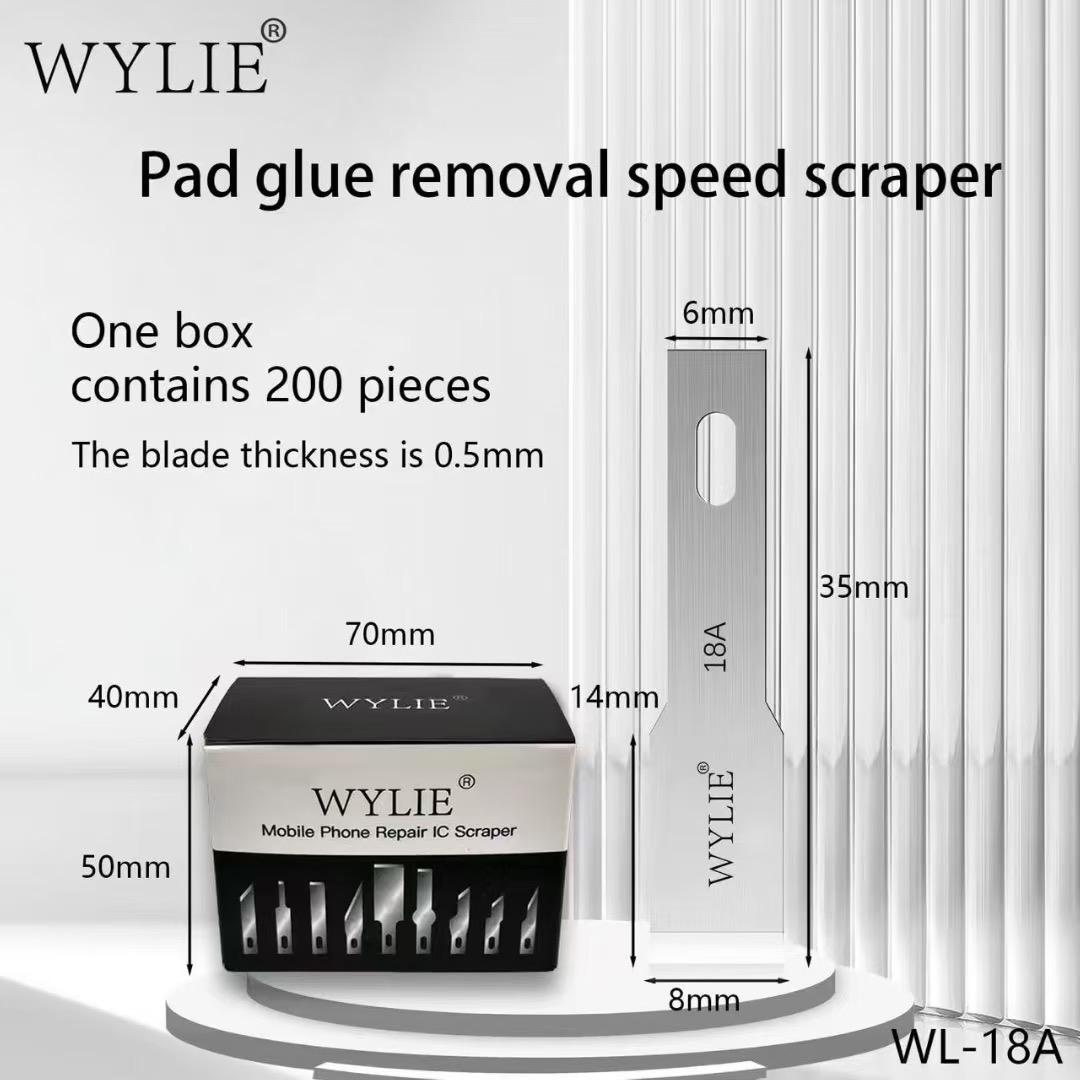 WEILI chip repair scraper one shovel quickly damaged CPU repair scraper mobile phone repair tool красный