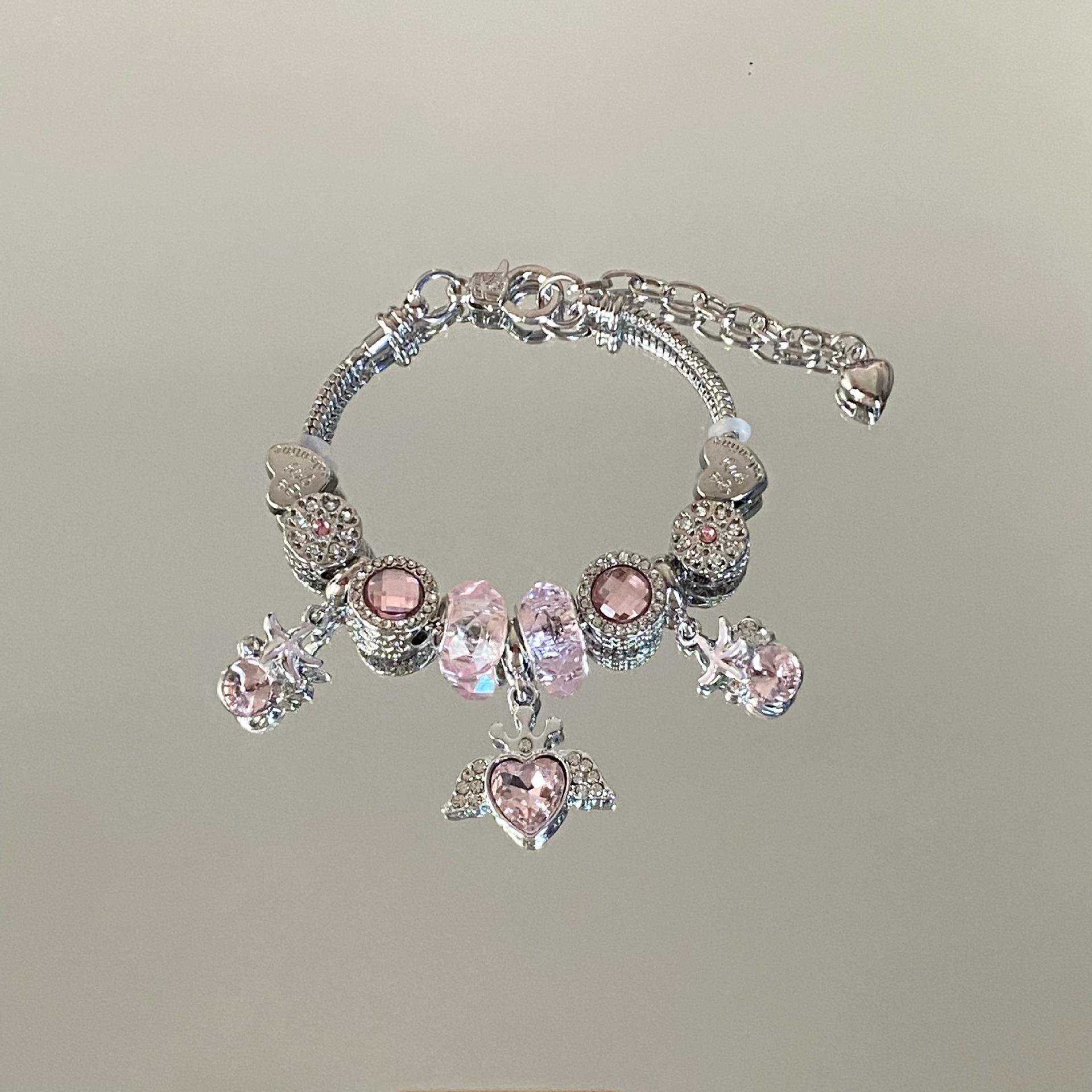 

Браслет «Сердце с розовым цирконом Пана» — Универсальная, Роскошная и Элегантная Мода для Женщин