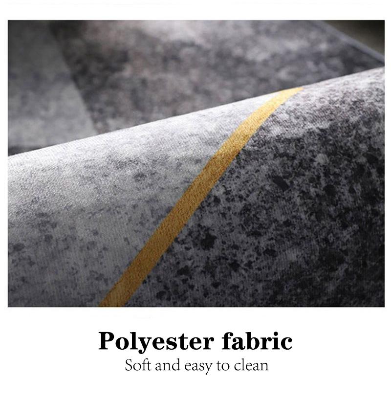 Gold Luxury carpets for living room Home Decoration Bedroom Large Area Rug Washable Non-slip Cloakroom Mat Alfombra tapis salon