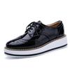 Mocassins à plateforme pour femmes Cuir Lacets Classique Chaussures Bullock Féminines Printemps Automne 2025 Chaussures Oxford Grande Taille 43 Zapatos Mujer