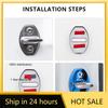 Car Sticker 2025 Hot 4Pcs Door Lock Decoration Protect Cover Emblem Case For Skoda Octavia Kodiaq Fabia Superb Rapid Karoq A7 Ac