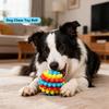 Indestructible Dog Chew Toy/TPR Bite-Material/Vibrant Colors/Chewable Teething Toy for Dog/Soft Training Ball for Aggressive Chewer