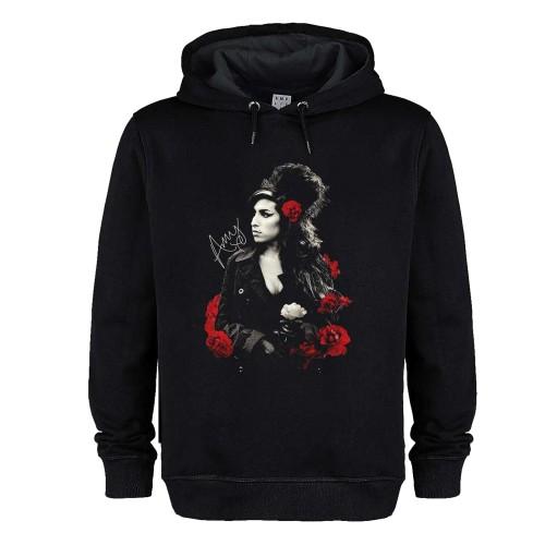 Amplified Unisex Adult Poses With Roses Amy Winehouse Hoodie
