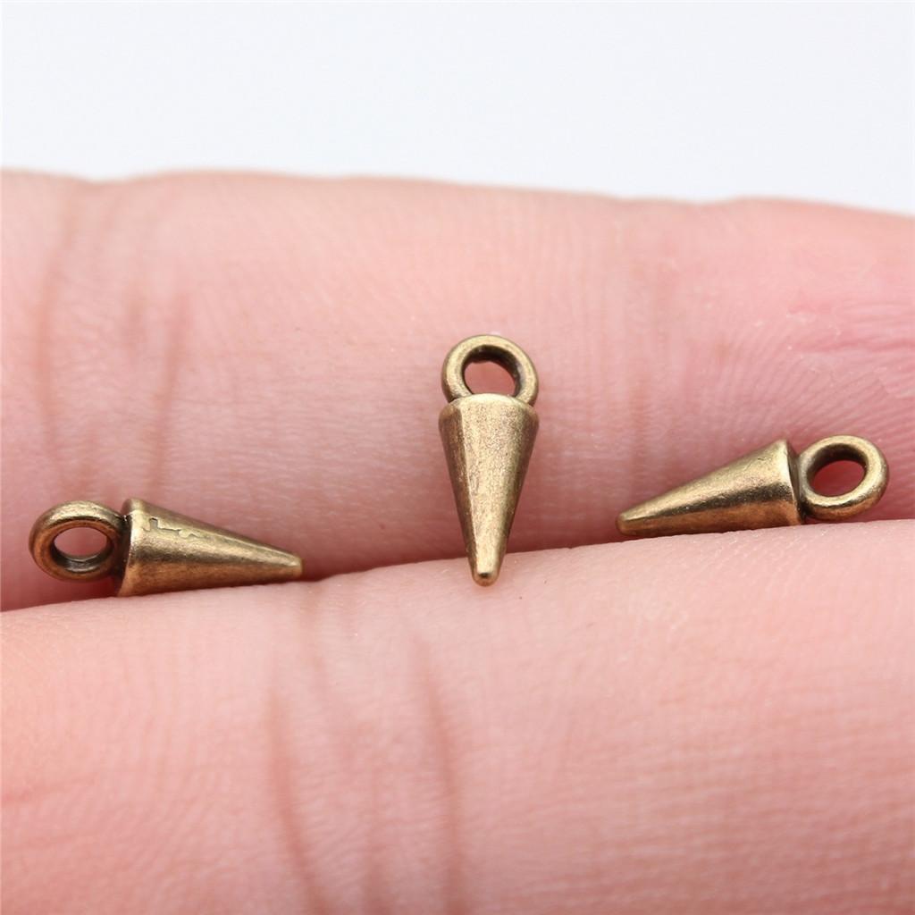 Accessories Parts Cone Shape Pendant End Beads Vintage Jewelry Supplies SA051