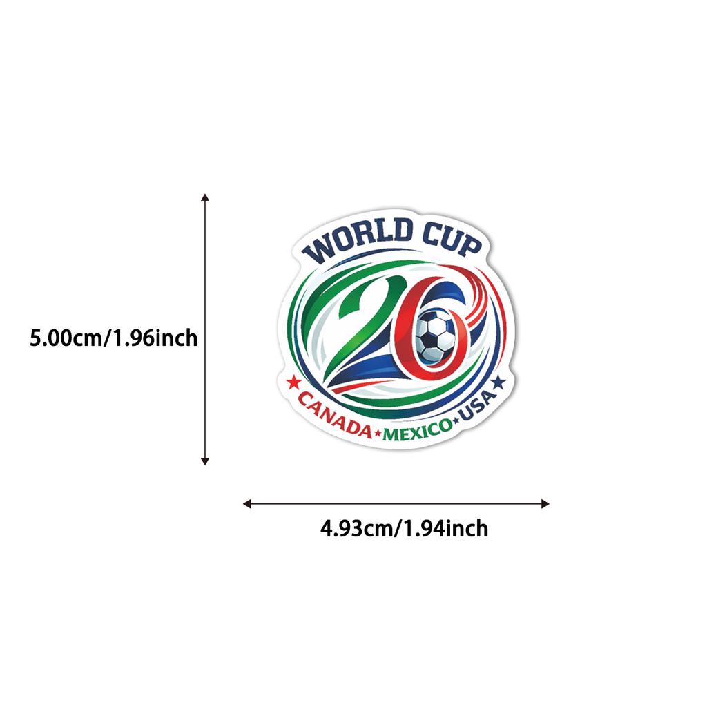 World Cup Soccer Stickers 50pcs DIY Scrapbook Decals Football Souvenir Decorations