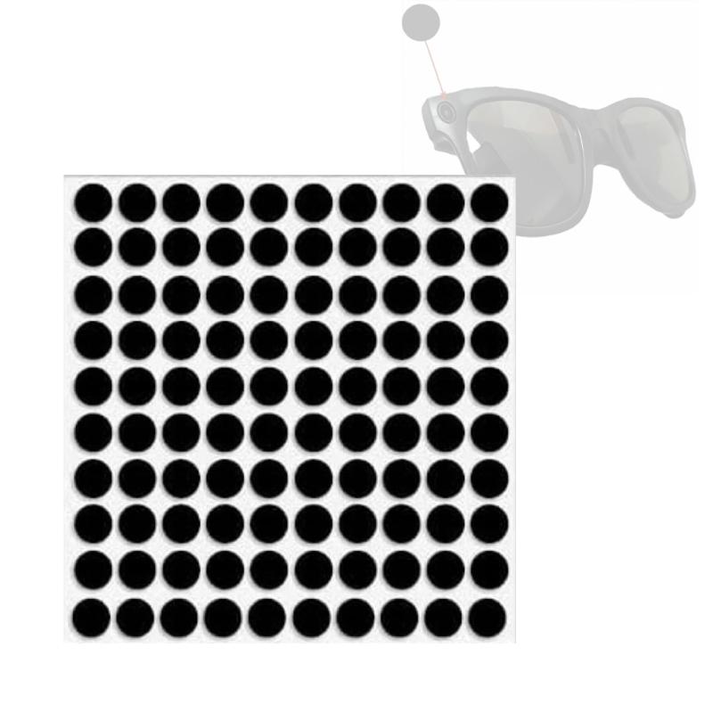 

Round Black Smartly Glasses Lens Cover 5mm 6mm Size Universal LED Light Blocking Sticker For Eye Protections 5mm