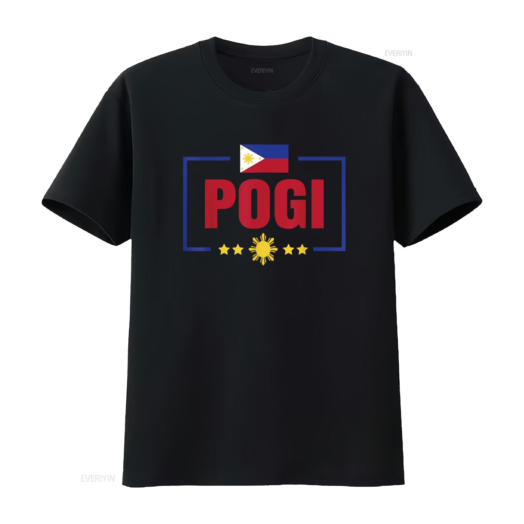 

Funny Pogi shirts For Men Boys Filipino Philippines Pinoy T Shirt vintage Washed Casual fashion Soft designer clothes Unisex 4XL