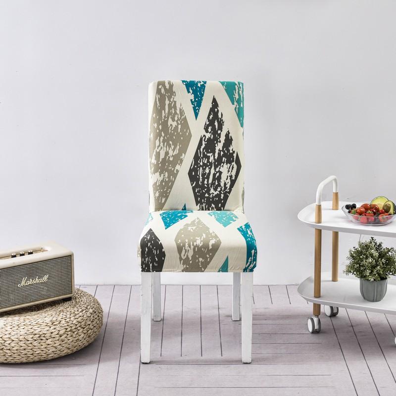 New Floral Decoration Stretch Covers Chair Cover For Dining Room Office Banquet Chair Protector Elastic Material Armchair Cover