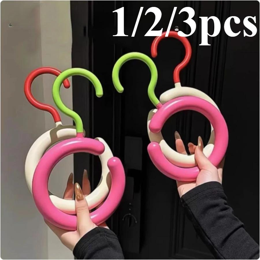 Dopamine Hook Hanger, Rotatable Scarf and Hat Bag Storage, Scarf Display Rack, Hat and Bag Hanging Rack