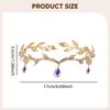 Bridal Rhinestone Forehead Headband Head Chain for Halloween Prom Girls Red