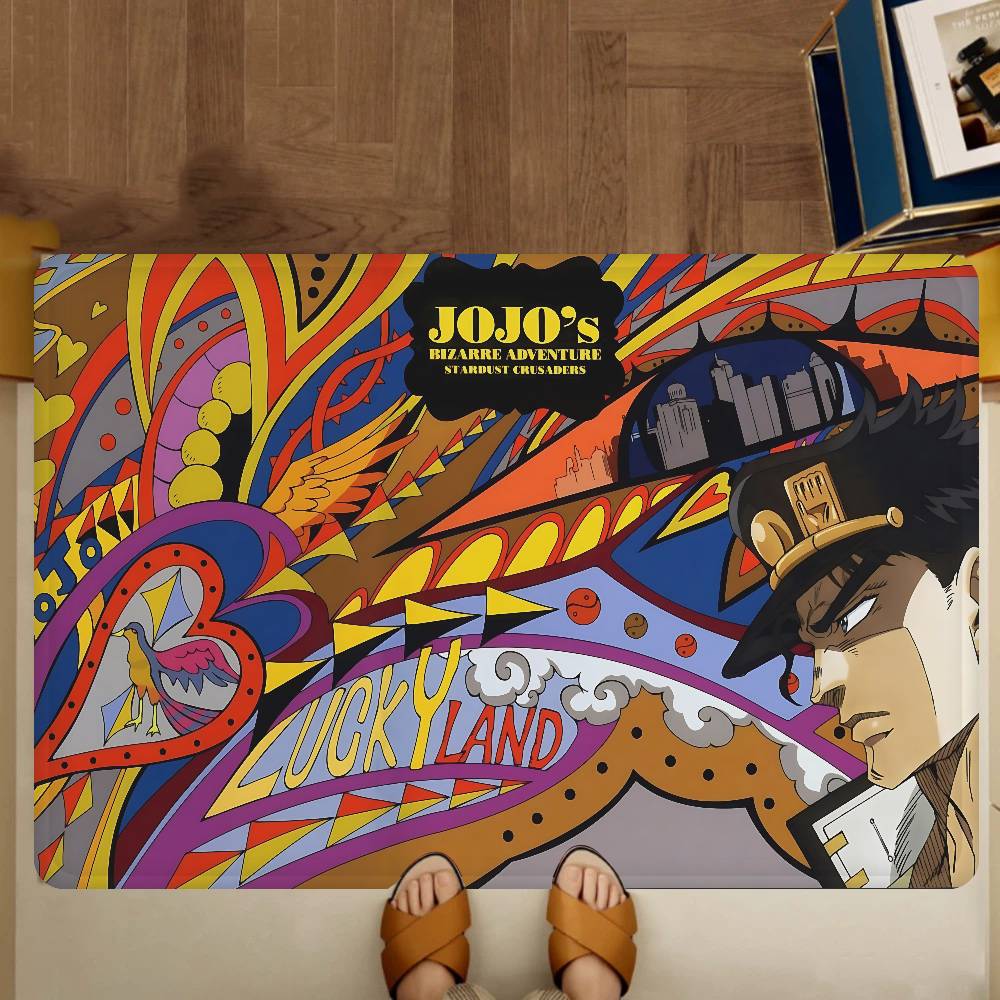 

Anime JoJos Bizarre Adventure Door Mat Washable Non-Slip Living Room Sofa Chairs Area Mat Kitchen Doormat Area Rug 40x60cm