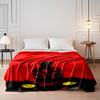 Red Warrior Silhouette print blanket soft and cozy perfect for the living room bed sofa or a nap,gift