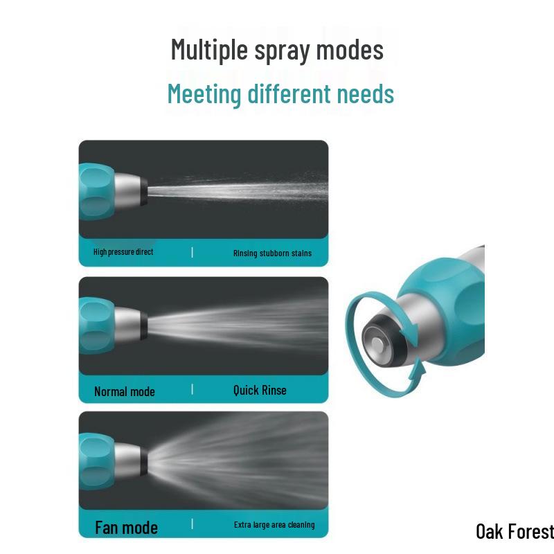 High-Pressure Car Wash Gun with Hose, Anti-Freeze Connector, Storage Rack, and Reel for Garden and Household Use