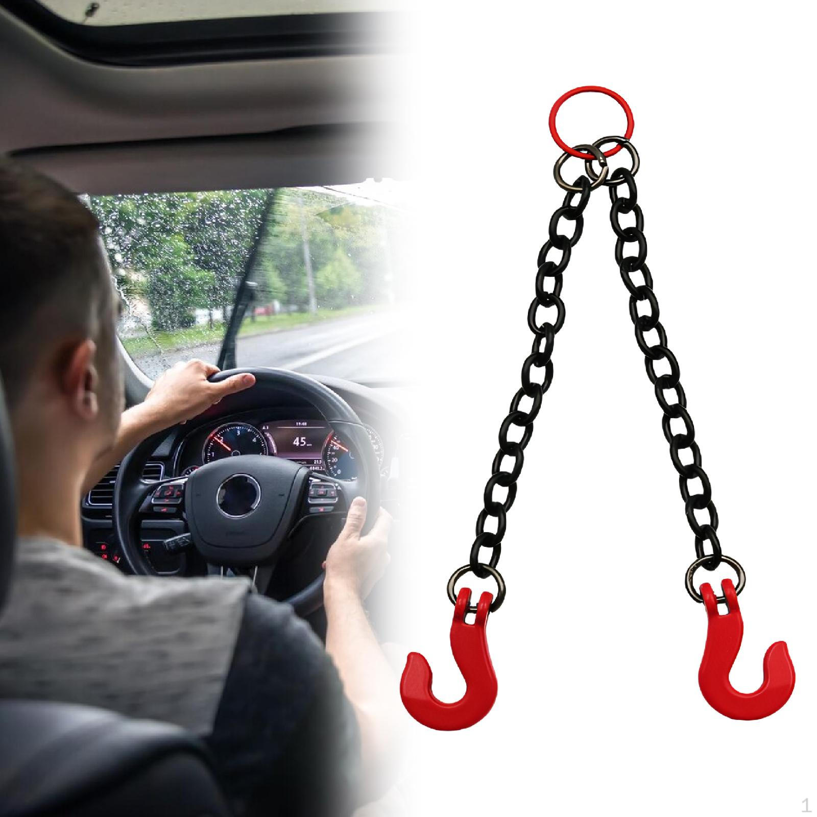 

RC Car Lifting Chain Decoration, Sturdy Replace Spare Parts, Durability Realistic 2 Hook