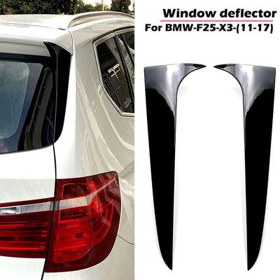 For BMW X3 F25 2011-2017 Rear Window Spoiler Canards Side Deflector Wing Trim Cover Splitter Flap Lip Body Kit Car