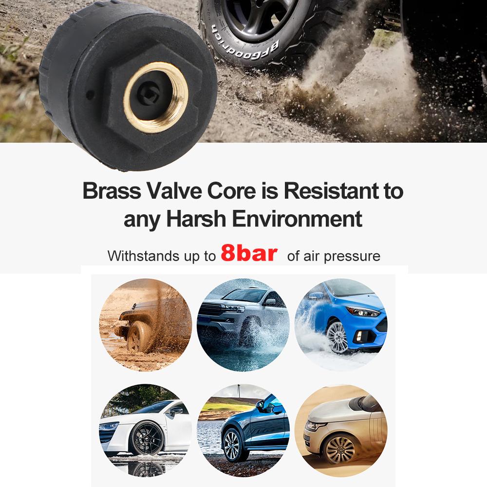 Car Tire Pressure Monitoring System Universal 0-6Bar Tyre Temperature Monitor USB / Solar TPMS Auto Security Alarm Systems