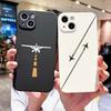 Premium Airplane Pattern Phone Case For iPhone16 15 Pro Max Cases iPhone 13 11 12 14Pro XS Max 7 8 Plus XR X Soft Silicone Cover