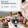 OPOLAR Wiederaufladbarer 8-Zoll-Klipfächer Starker Leiser Wind Mini-USB-Lüfter Stabile Klemme für Kinderwagen Camping Zuhause Outdoor 10.000mAh