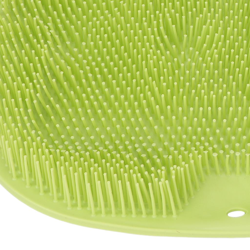 Multifunctional Shower Brush with Non Slip Suction Cup Soft Flexible Foot Body Scrubber for Bathroom
