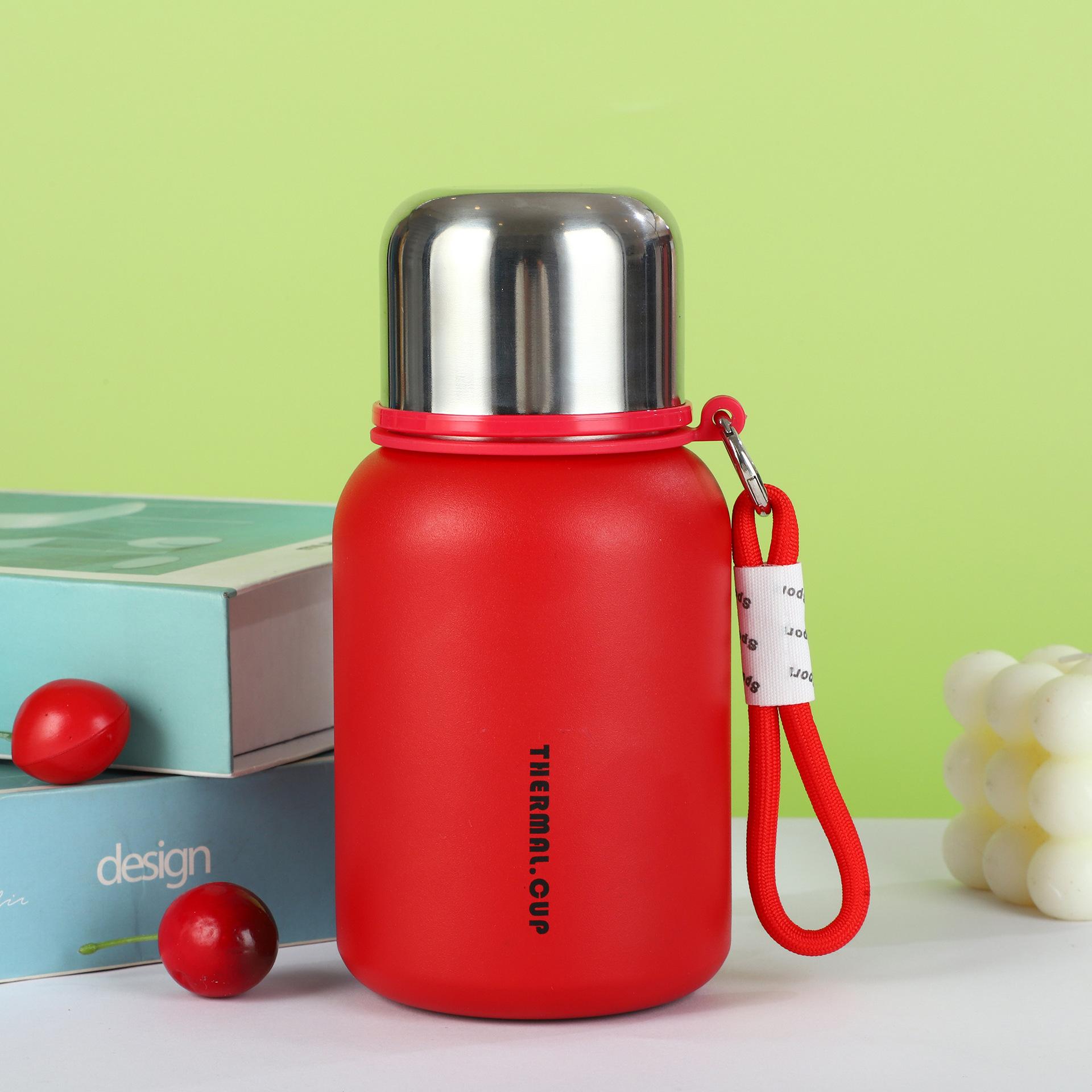 

New Steel Thermos Cup Mug Outdoor Portable Compact Thermal Flask Double Use Stylish Womens Water Cup Durable Durable 450ml