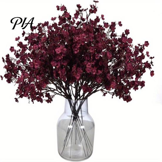 Maintenance Free Artificial Plant Stems Realistic Flowers for Autumn Home Decoration, Silk Floral Elegant Sprays Dining Branches Halloween Table
